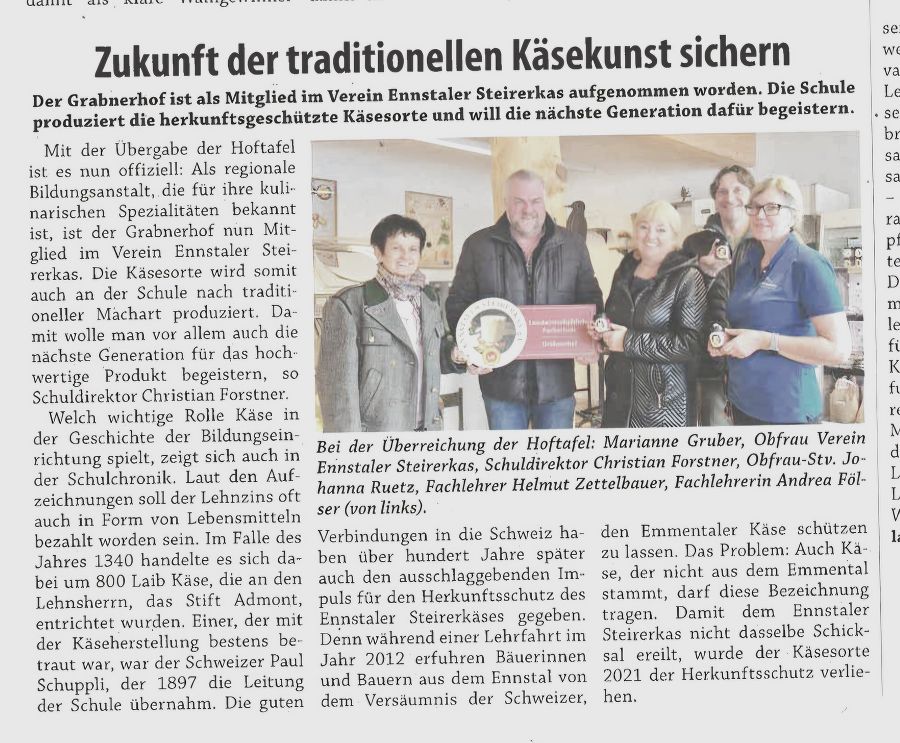 Zeitungsartikel aus dem Ennstaler Zeitungsartikel aus dem Ennstaler