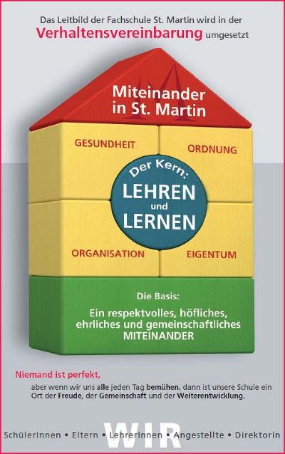 Verhaltensvereinbarungen: Lehren und Lernen
© FS St. Martin Verhaltensvereinbarungen: Lehren und Lernen