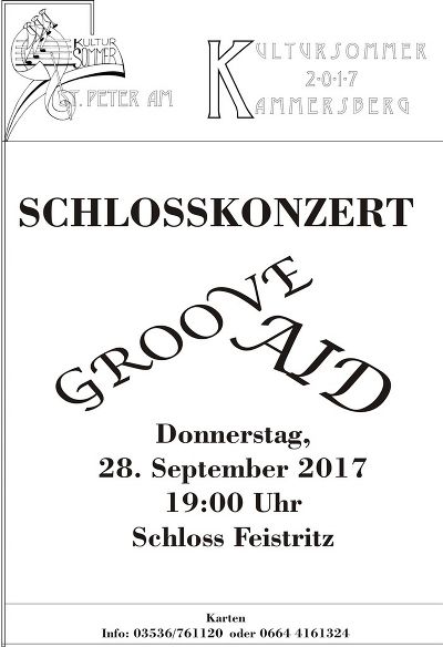 Groove Aid - Konzert Kultursommer St. Peter