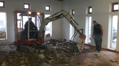 Arbeiten für den neuen Verkaufsraum © FS Silberberg Arbeiten für den neuen Verkaufsraum © FS Silberberg