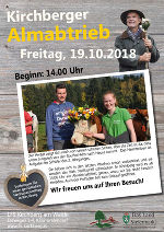 Ankündigung Almabtrieb © LFS Kirchberg am Walde Ankündigung Almabtrieb © LFS Kirchberg am Walde