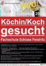 Köchin/Koch gesucht! © FS Feistritz