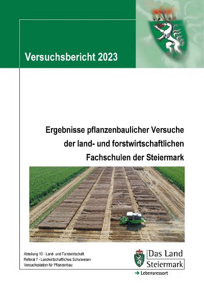 Versuchsbericht 2023 Titelseite © Versuchstation für Pflanzenbau