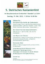 Einladung zum Kastanienfest mit Informationen