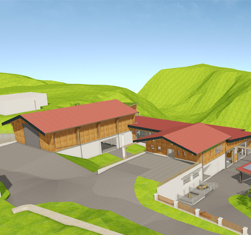 Skizze Rinderstallbau © LFS Kirchberg/W. Skizze Rinderstallbau © LFS Kirchberg/W.