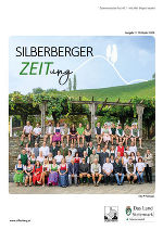 Es wird die Frontseite der aktuellen Ausgabe der Silberberger ZEITung 2025-2026 gezeigt
