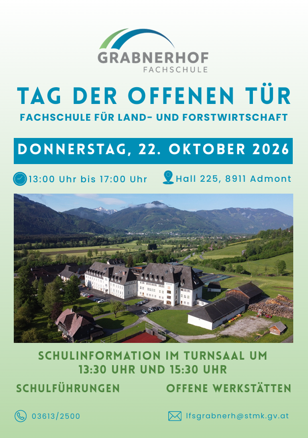 Tag der offenen Tür am 22.10.2026 von 13:00-17:00 Uhr