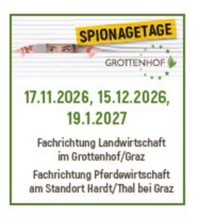 Information über die Spionagetage am 17.11., 15.12.26 und 19.1.2027