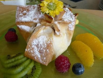 Topfenauflauf im Strudelblatt © FS Maria-Lankowitz Topfenauflauf im Strudelblatt
