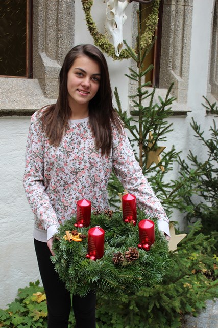 Adventkranz binden