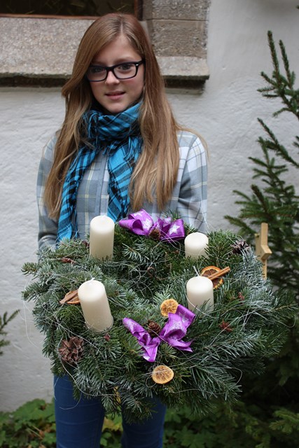 Adventkranz binden