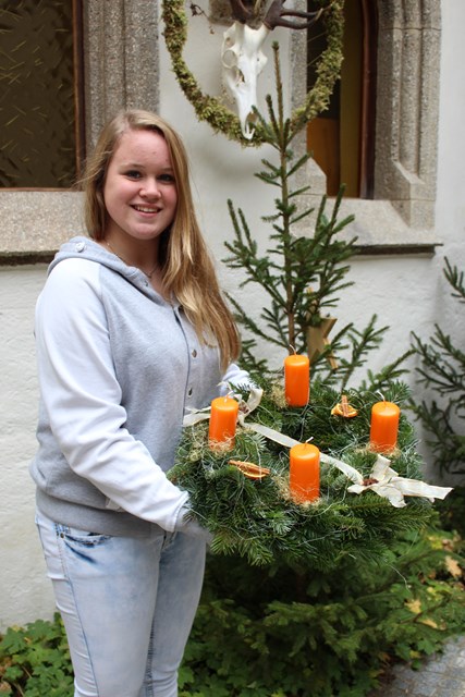 Adventkranz binden