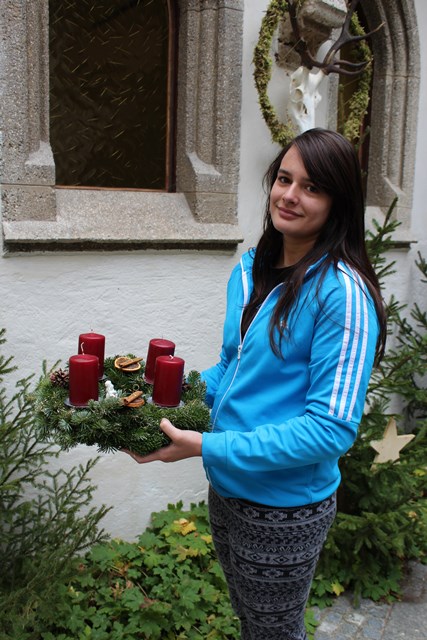 Adventkranz binden