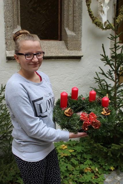 Adventkranz binden