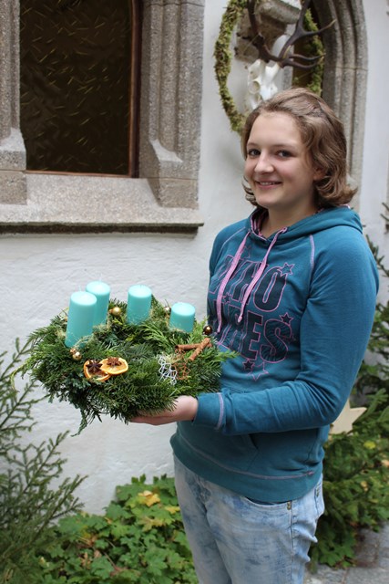 Adventkranz binden