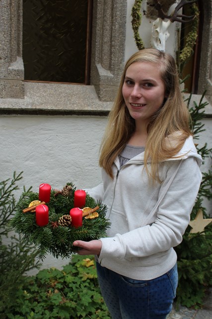 Adventkranz binden