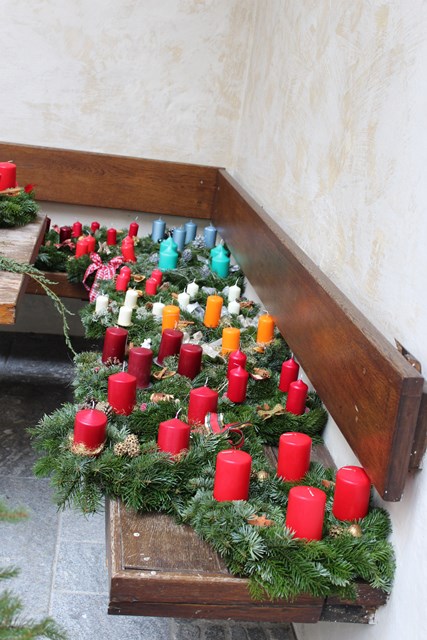 Adventkranz binden