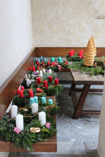 Adventkranz binden