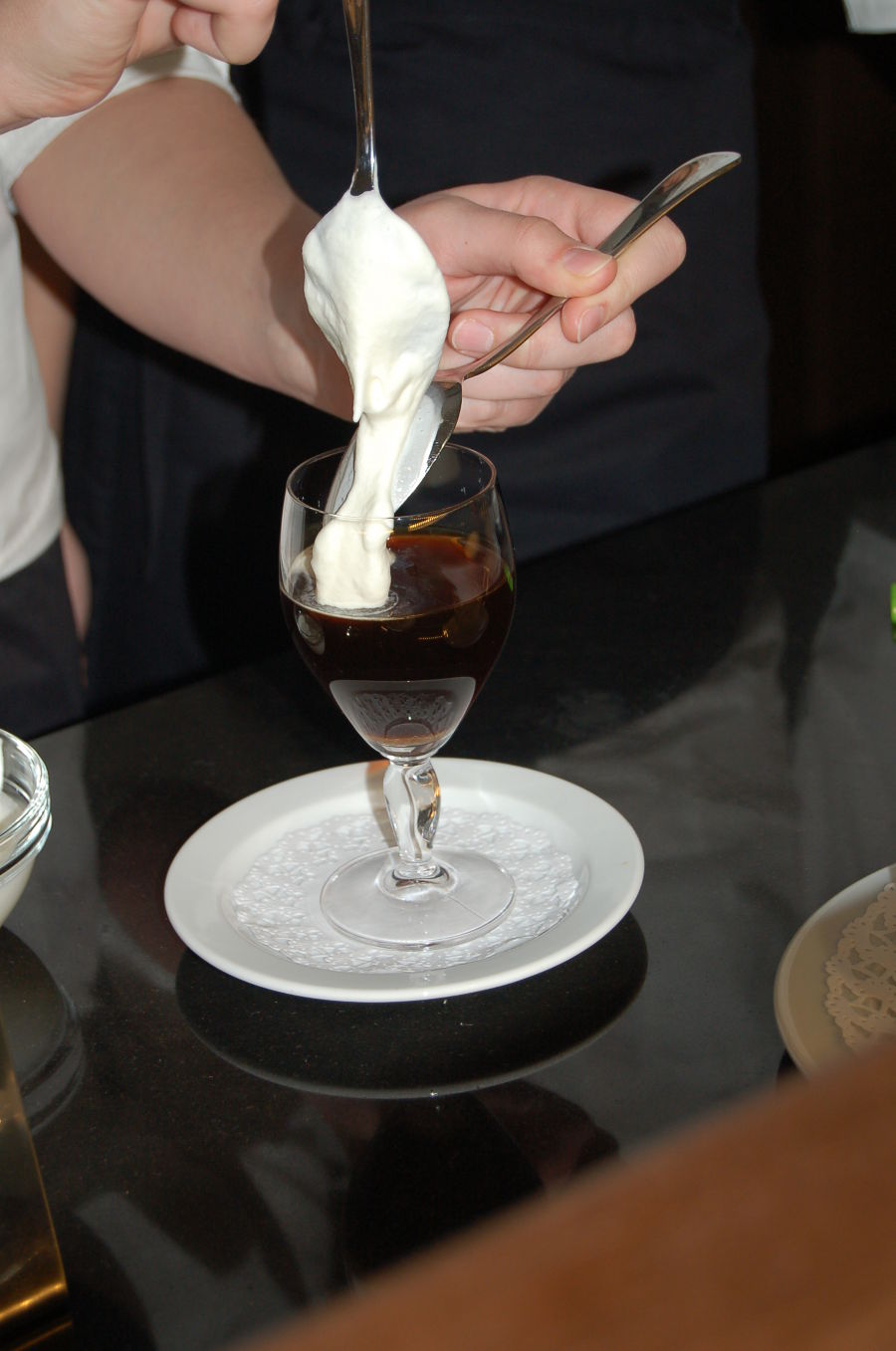 Zubereitung von Irish Coffee
