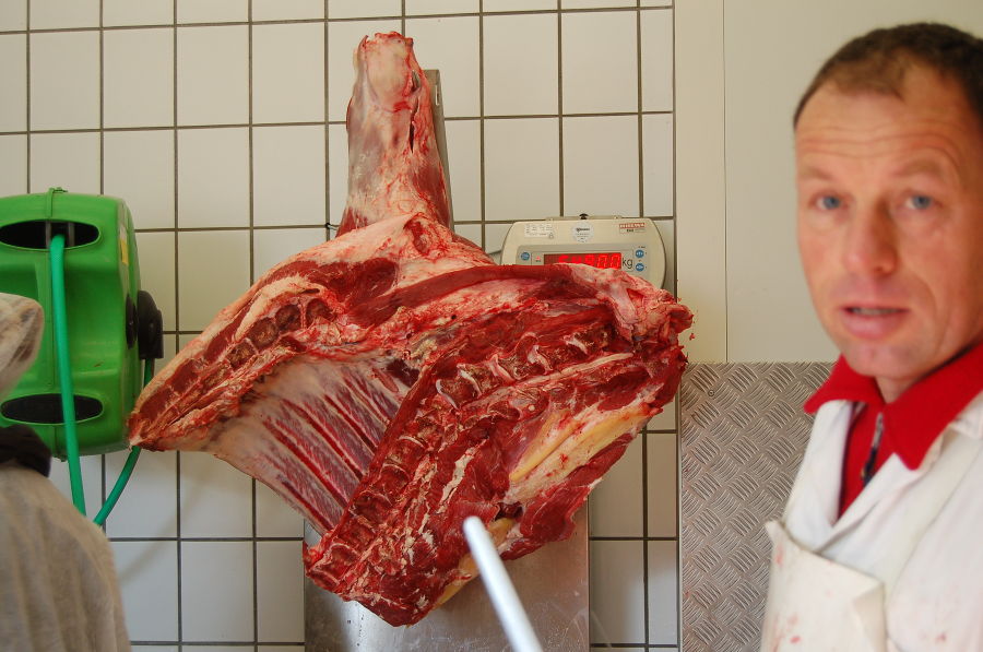 Rind zerteilen