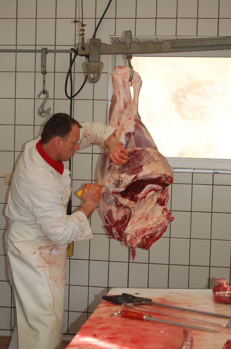 Rind zerteilen
