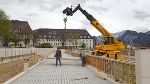 Baustelle Verlegung Laufgangplatten