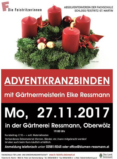 Adventkranzbinden