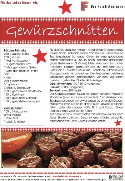 Gewürzschnitten Rezept