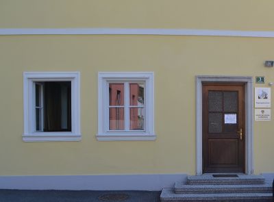 Eingang Tagungsräume, Beratungslabr und Bundeskellereiinspektion