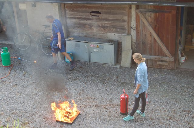 Brandschutzschulung für alle Klassen