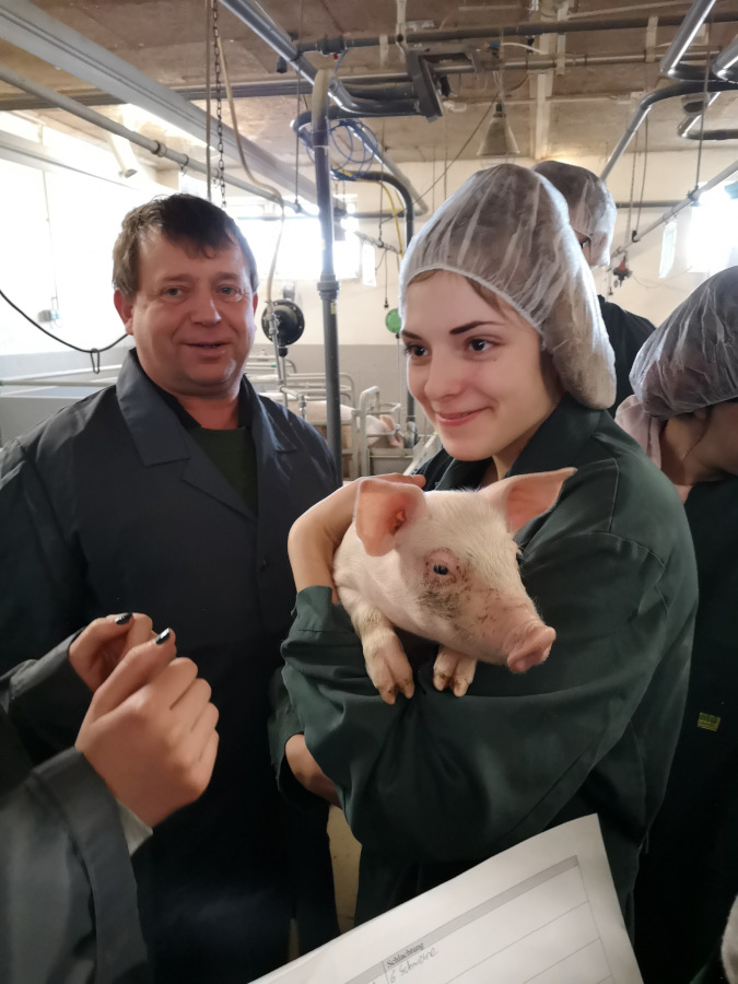 Fachexkursion "Tierhaltung" in die Fachschule Hatzendorf