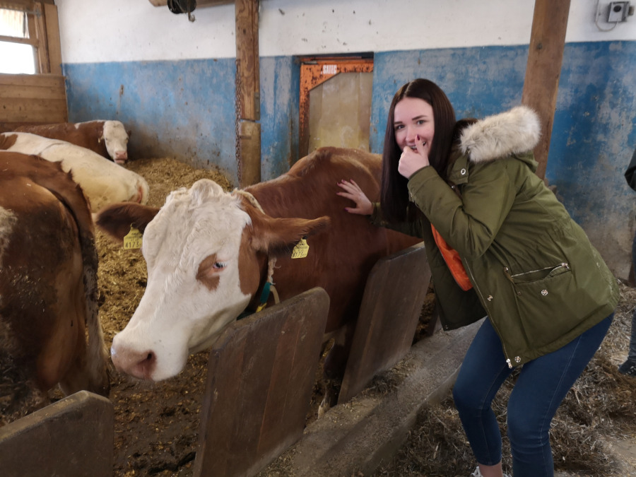 Fachexkursion "Tierhaltung" in die Fachschule Hatzendorf