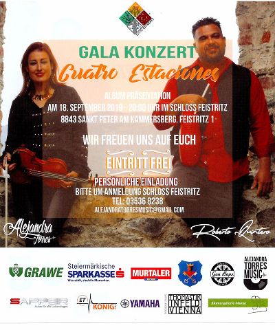 Gala Konzert mit Alejandra Torres und Roberto Quintero - Cuatro Estaciones