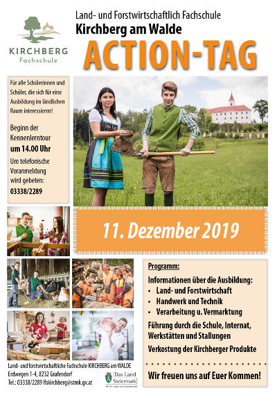 Actiontag Dezember 2019 © LFS Kirchberg am Walde Actiontag Dezember 2019