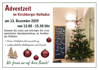 Adventzeit im Hofladen © LFS Kirchberg am Walde Adventzeit im Hofladen