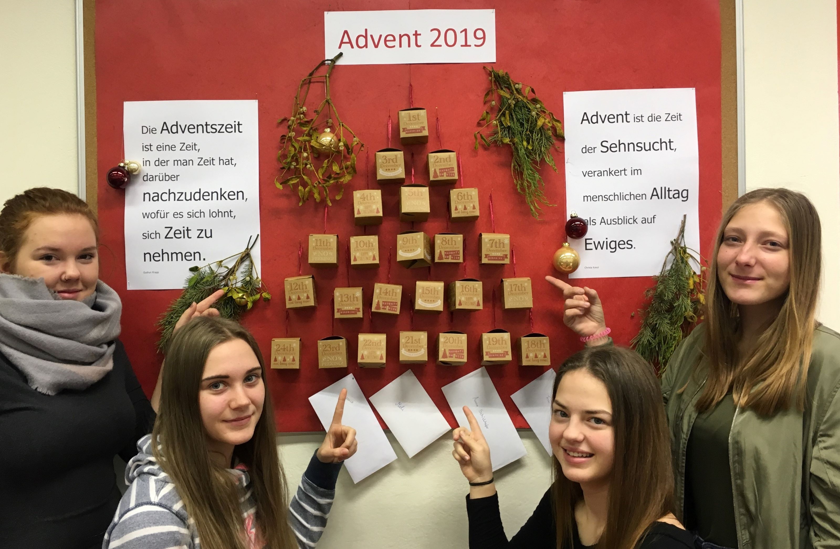 Adventkalender der umgekehrten Art Adventkalender der umgekehrten Art
