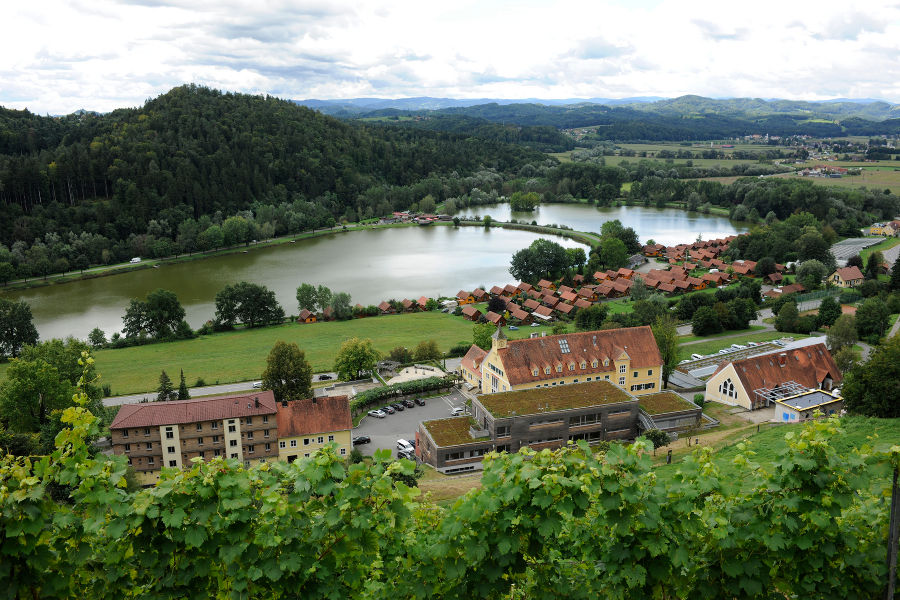 Aussicht auf Sulmsee und Silberberg