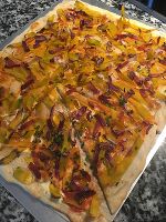 Kürbis-Flammkuchen