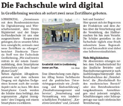 Bericht in "Die Woche"