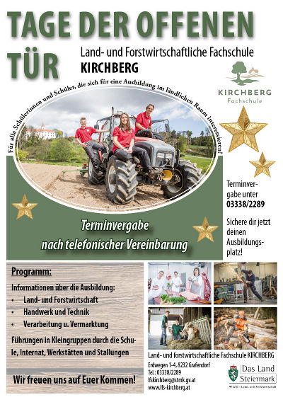 Kirchberger Tage der offenen Tür © LFS Kirchberg am Walde Kirchberger Tage der offenen Tür