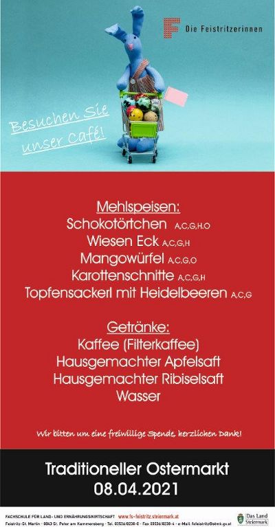 Besuchen Sie unser Café beim Ostermarkt