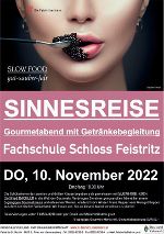SINNESREISE - Gourmetabend mit Weinbegleitung - ausverkauft! © FS Feistritz