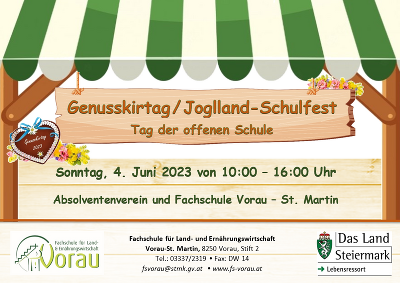 Schulfest/Genusskirtag Flyer © FS Vorau