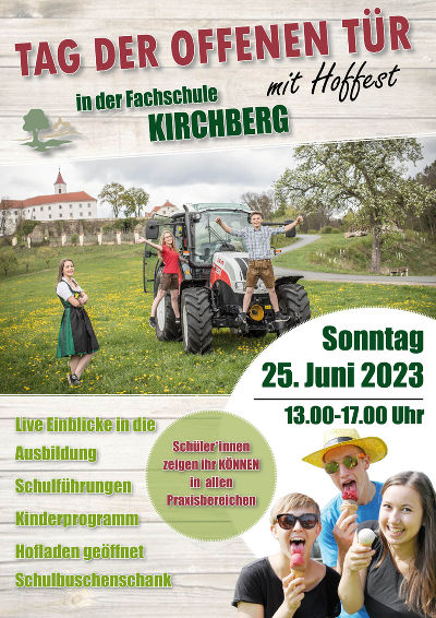 Einladung zum Tag der offenen Tür © LFS Kirchberg am Walde Einladung zum Tag der offenen Tür