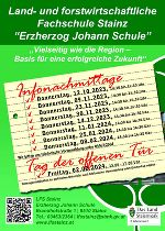 Infonachmittage Termine © LFS Stainz Infonachmittage Termine