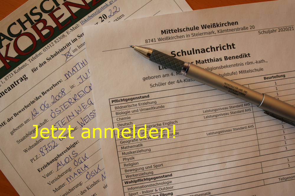 Jetzt anmelden!