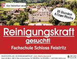 Reinigungskraft gesucht © FS Feistritz