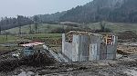 Betonieren der Bodenplatte und der Seitenwände des Kabelkanals