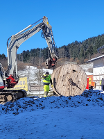 Verlegung der Zuleitungen