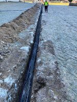 Verschließen der Kabelkünetten und Schalungsarbeiten bei der Speicherzentrale © LFS Grabnerhof Verschließen der Kabelkünetten und Schalungsarbeiten bei der Speicherzentrale